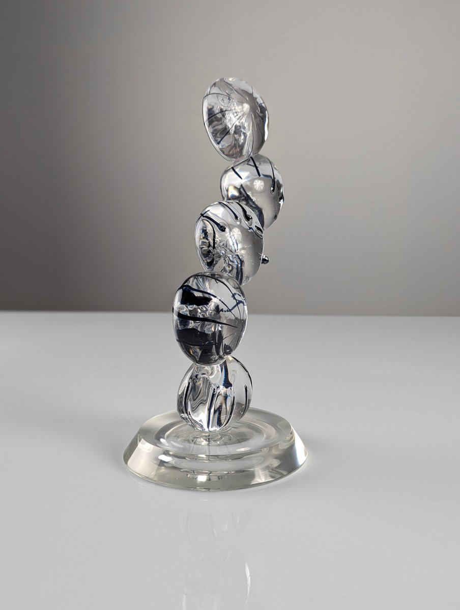 Murano Crystal Sculpture in the style of Tony Cragg, 1980s