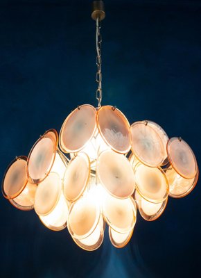 Murano Disc Chandelier from Vistosi, 1970s-MBH-1066512