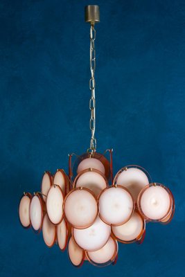 Murano Disc Chandelier from Vistosi, 1970s-MBH-1066512