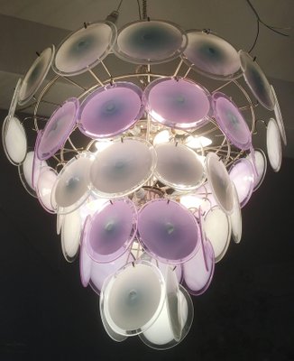 Murano Disc Chandelier from Vistosi, 1970s-MBH-1032269