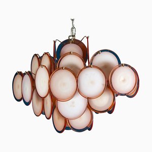 Murano Disc Chandelier from Vistosi, 1970s-MBH-1066512