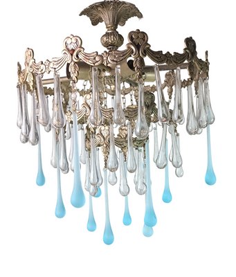 Murano Drops Ceiling Lamp, 1950s-ZVO-1445074