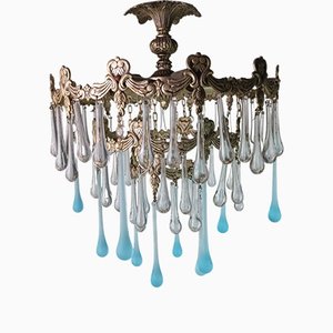 Murano Drops Ceiling Lamp, 1950s-ZVO-1445074