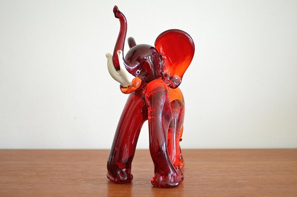 Murano Elephant attributed to Ercole Barovier for Barovier & Toso, 1950s-OV-1384154