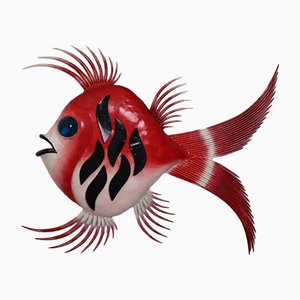 Murano Fish Wall Lamp, 1960s-ESB-1376861