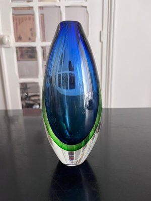 Murano Flavio Polished Glass Vase by Flavio Poli-AVC-1313985