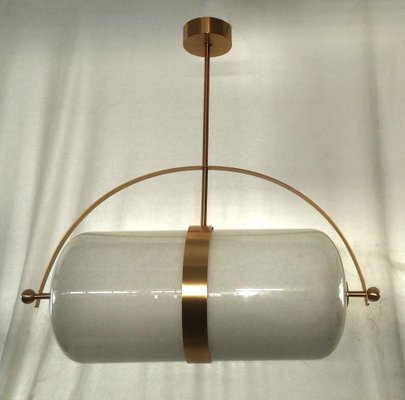 Murano Glass and Brass Ceiling Light, 1990s-UH-1408533