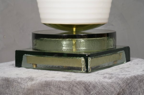 Murano Glass and Brass Table Lamp, 1980s-UH-1326298