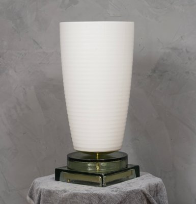 Murano Glass and Brass Table Lamp, 1980s-UH-1326298