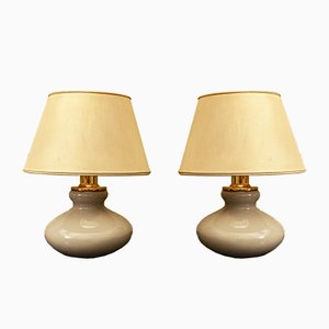 Murano Glass and Brass Table Lamps from VeArt, 1950s, Italy, Set of 2-VCV-819904