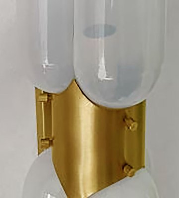 Murano Glass and Brass Torpedo Lamp by Nason for Mazzega, 1960s-VDW-1326569