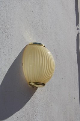 Murano Glass and Brass Wall Lamp, Italy, 1970-EH-1447911