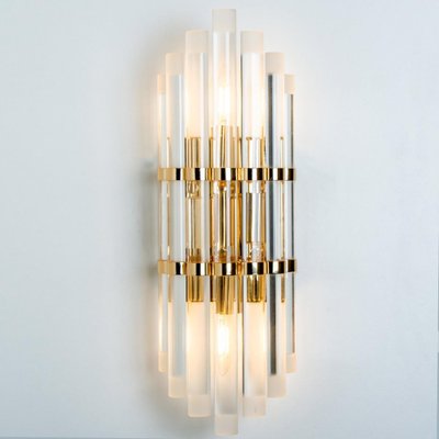 Murano Glass and Gilt Brass Sconce, 1960s-VDW-1823114