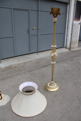 Murano Glass and Gold Dust Floor Lamp by Archimede Seguso for Seguso, 1950s-EH-675739