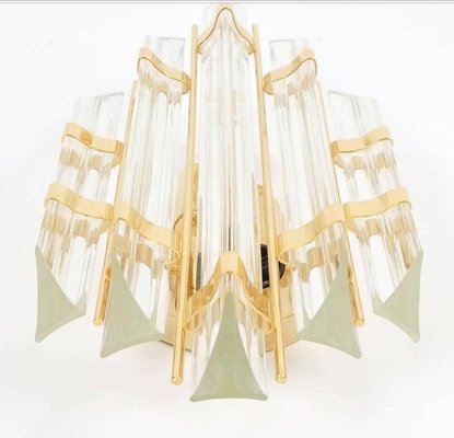 Murano Glass and Gold-Plated Sconce in the style of Venini, Italy, 1975-VDW-2028626