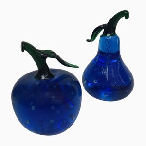 Murano Glass Apple and Pear, 1960s, Set of 2-QDP-1073108