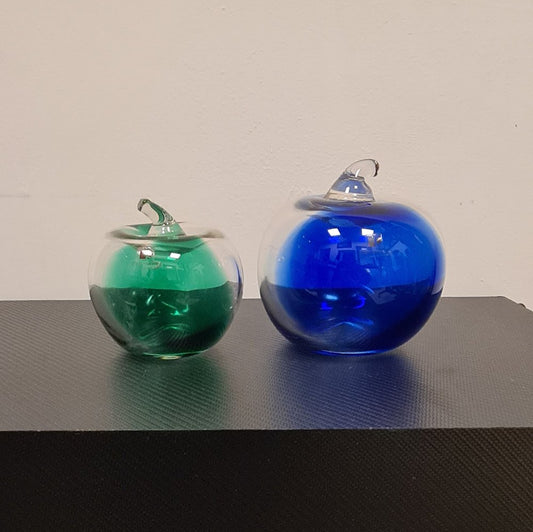 Murano Glass Apples by Carlo Moretti, Set of 2