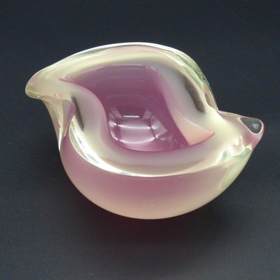 Murano Glass Ashtray in Pink by Archimede Seguso, 1950s-WK-1152819