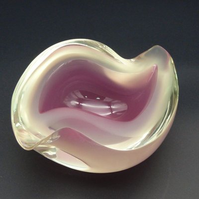 Murano Glass Ashtray in Pink by Archimede Seguso, 1950s-WK-1152819