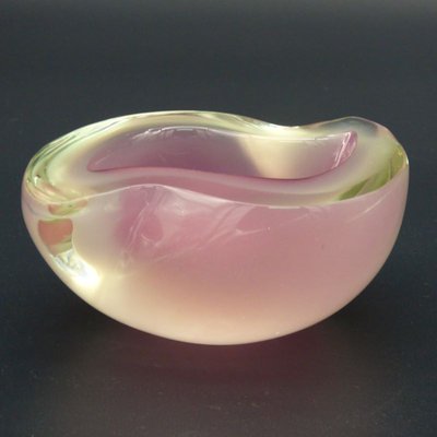 Murano Glass Ashtray in Pink by Archimede Seguso, 1950s-WK-1152819