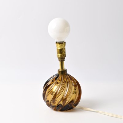 Murano Glass Ball Table Lamp from Venini, 1950s-IXK-1787933