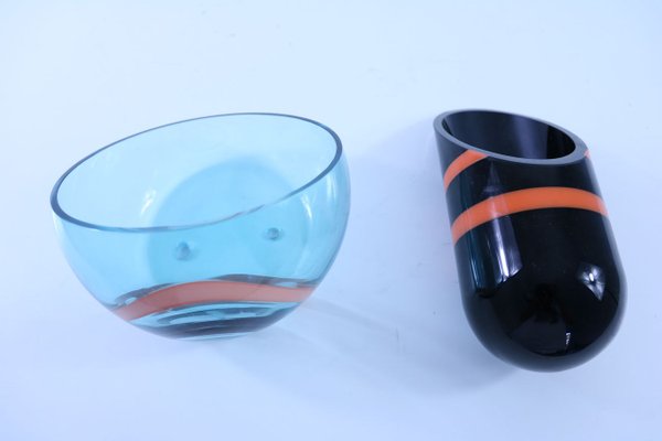 Murano Glass Bathroom Set, 1950s, Set of 2-SXX-678286