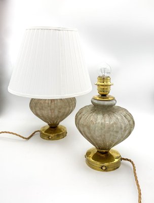 Murano Glass Bedside Table Lamps by Avem, Set of 2-XQC-1269469