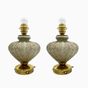 Murano Glass Bedside Table Lamps by Avem, Set of 2-XQC-1269469