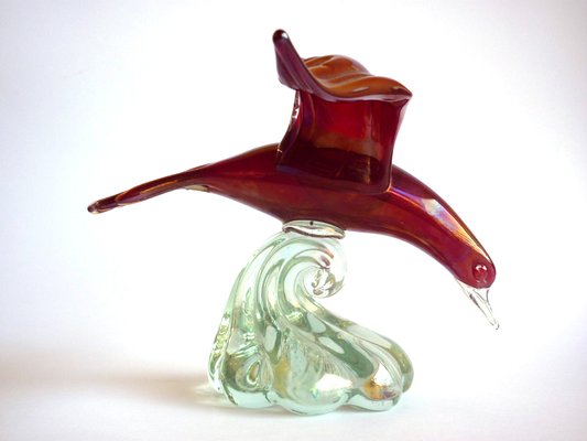 Murano Glass Bird by Alfredo Barbini for Pauly & C, 1940s-GKB-842231