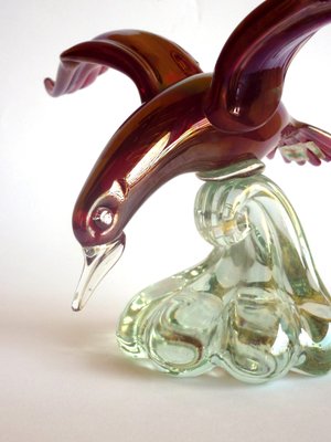 Murano Glass Bird by Alfredo Barbini for Pauly & C, 1940s-GKB-842231