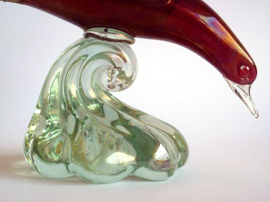 Murano Glass Bird by Alfredo Barbini for Pauly & C, 1940s-GKB-842231