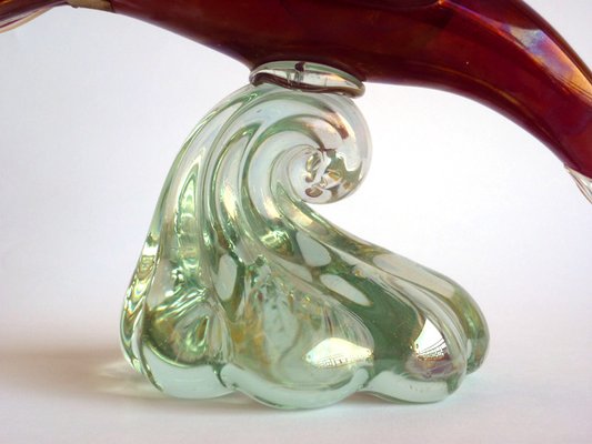 Murano Glass Bird by Alfredo Barbini for Pauly & C, 1940s-GKB-842231