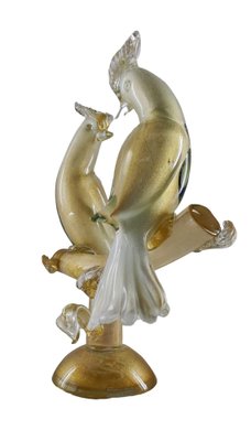 Murano Glass Bird Figurine by Livio Seguso for Salviati Furnace, 1980s-INI-1797524