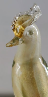 Murano Glass Bird Figurine by Livio Seguso for Salviati Furnace, 1980s-INI-1797524