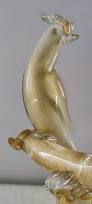 Murano Glass Bird Figurine by Livio Seguso for Salviati Furnace, 1980s-INI-1797524