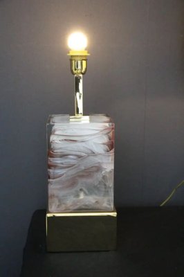 Murano Glass Block Table Lamps, 2000s, Set of 2-YF-1723232