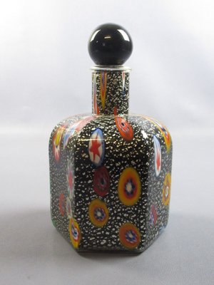 Murano Glass Bottle Murrin Flathers by Michielotto, 1988-PWG-1770481