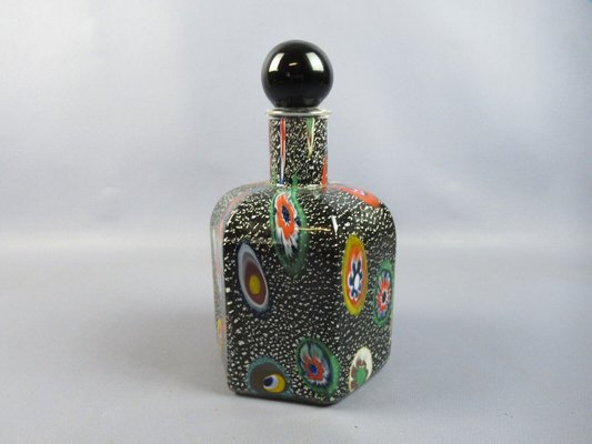 Murano Glass Bottle Murrin Flathers by Michielotto, 1988-PWG-1770481