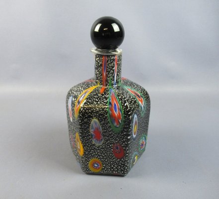 Murano Glass Bottle Murrin Flathers by Michielotto, 1988-PWG-1770481