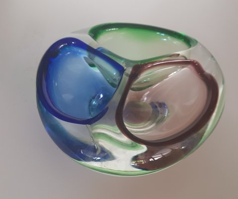 Murano Glass Bowl with 3 Openings, 1960s-QDP-674440