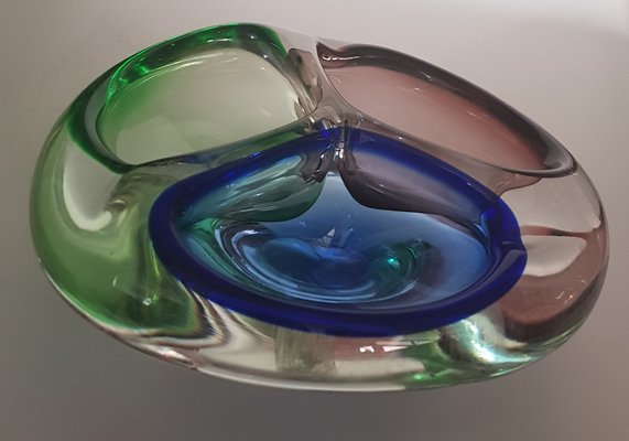 Murano Glass Bowl with 3 Openings, 1960s-QDP-674440