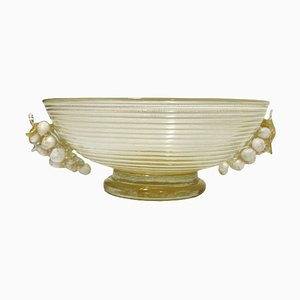 Murano Glass Bowl with Bunches of Grapes by Ercole Barovier & Toso, Italy-UCH-1224888