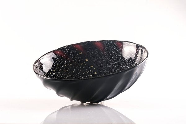 Murano Glass Bowl with Silver Inclusions by Gianni Barbisan, Italy-LBS-1438556