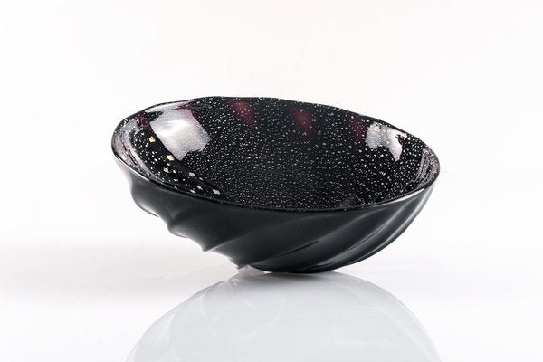 Murano Glass Bowl with Silver Inclusions by Gianni Barbisan, Italy-LBS-1438556