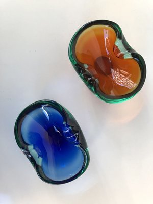 Murano Glass Bowls, 1960s, Set of 2-OLY-826530