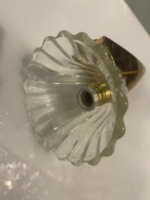 Murano Glass & Brass Sconces, 1970s, Set of 2-JJC-1703339