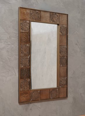 Murano Glass & Brass Wall Mirror, 1990s-UH-1424911