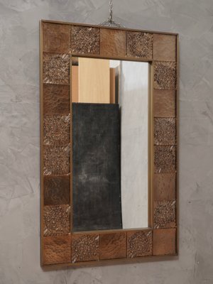 Murano Glass & Brass Wall Mirror, 1990s-UH-1424911