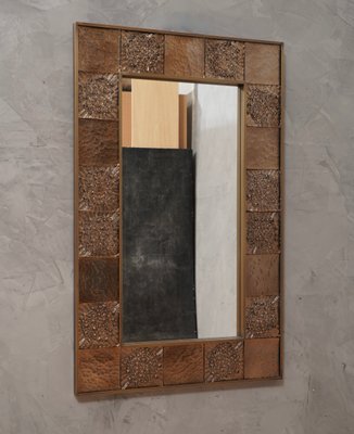 Murano Glass & Brass Wall Mirror, 1990s-UH-1424911