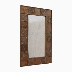 Murano Glass & Brass Wall Mirror, 1990s-UH-1424911